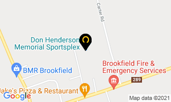 Brookfield Curling Club in Brookfield map