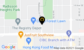 Brookpark Gardens in Calgary map