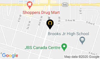 Brooks Denture Clinic Ltd in Brooks map