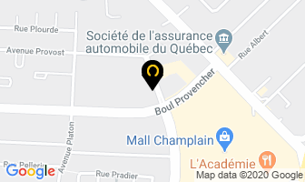 Brossard Dental Clinic in Brossard map