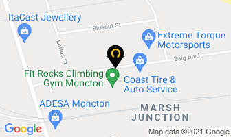 Brothers Bakery Inc in Moncton map