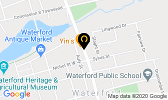 Brown Dog Coffee Shop in Brant County map