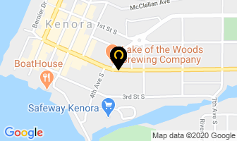Brown Funeral Home & Cremation Centre in Kenora map