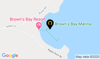 Brown's Bay Marina in Gracefield map
