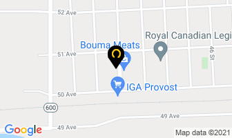Browns Variety in Provost map