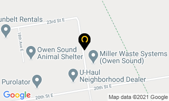 Brubacher Kitchens in Owen Sound map