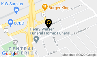 Bruce St Family Chiropractor in Kitchener map