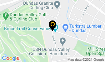 Bruce Trail Conservancy in Hamilton map