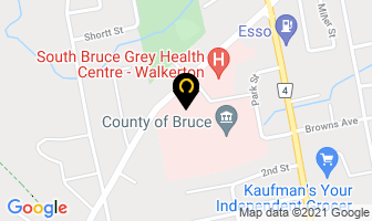 Brucelea Haven in Walkerton map