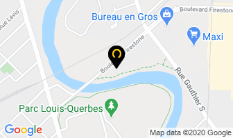 Bruneau Luminaire in Joliette map