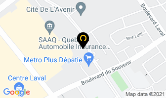 Brunet in Beauharnois map