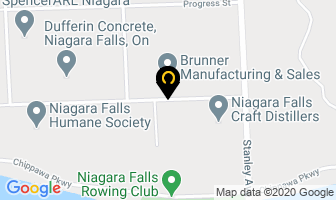 Brunner Manufacturing & Sales Ltd in Niagara Falls map