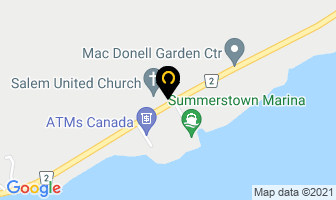 Bruno Par&eacute; Siding in Cornwall map