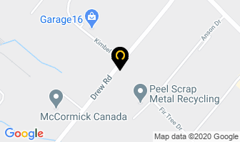 Bryce Industries Inc in Mississauga map