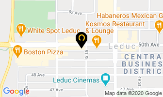 Budget Blinds in Leduc map