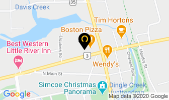 Bulk Barn in Simcoe map