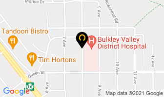 Bulkley Valley District Hospital in Smithers map