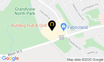 Bull Dog Pub in Oshawa map