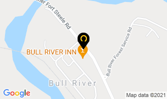 Bull River Inn in East Kootenay B map
