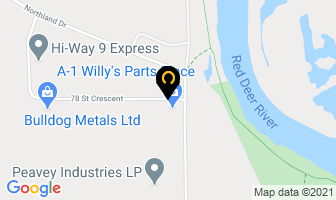 Bulldog Metals Ltd in Red Deer map