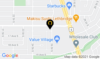Burbridge Developments in Lethbridge map