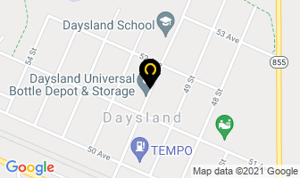 Burgar Funeral Home in Daysland map
