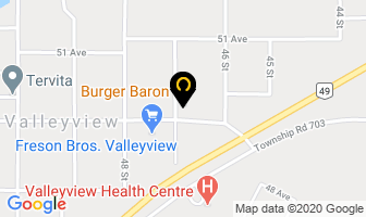 Burger Baron in Valleyview map