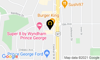 Burger King in Prince George map