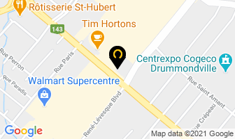 Burger King in Drummondville map