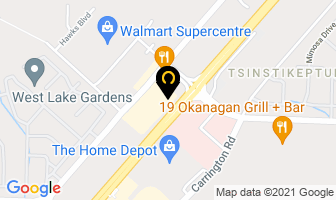 Burger King in Central Okanagan map