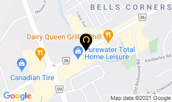 Burger King Restaurants Bell Corners in Ottawa map
