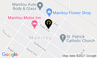 Burger Shack in Manitou map
