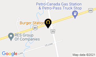 Burger Station in Sherbrooke map
