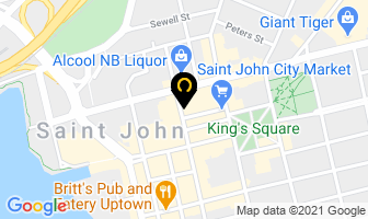 Burgerology in Saint John map