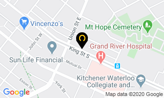 Burgoyne Allen Dr in Kitchener map