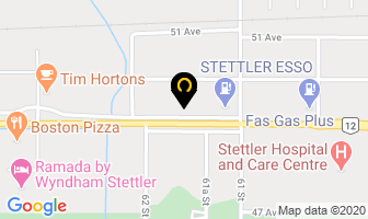 Burmac Mechanical 2000 in Stettler map