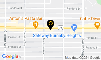 Burnaby Heights Dental Centre in Brant map