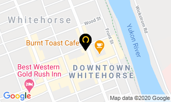 Burnt Toast Cafe in Whitehorse map