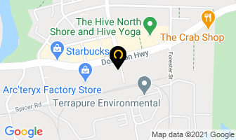 Burrard Roofing & Drainage in North Vancouver map