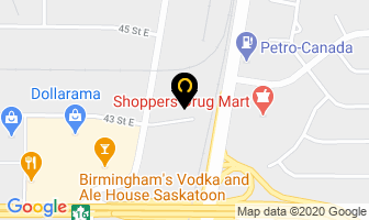 Burron Lumber in Saskatoon map