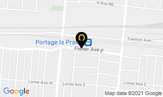 Bus Depot in Portage La Prairie map