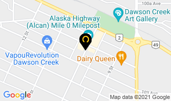Business Information Centre in Dawson Creek map