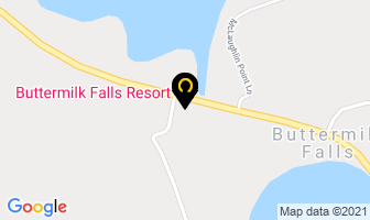Buttermilk Falls Resort in Algonquin Highlands map