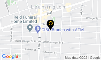 Buzek Chiropractic Clinic in Leamington map
