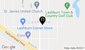 C & L Service Centre in Lashburn map