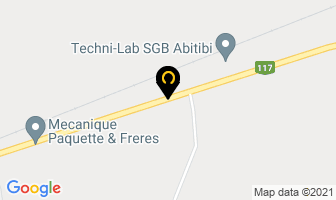 C B L Abitibi Transport Inc in Val-d'Or map