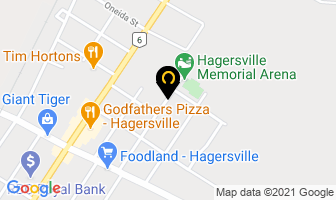 C Pampered And Polished in Hagersville map