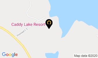 Caddy Lake Resort in Whiteshell map