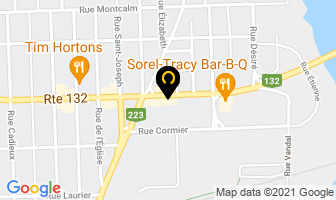 Cadres Tracy Inc in Sorel-Tracy map
