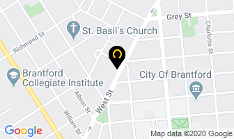 Cafe Andreou in Brantford map